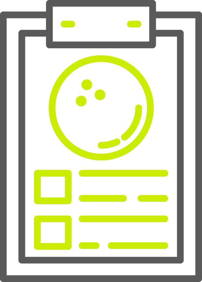 Clipboard Virtual Line Art vector