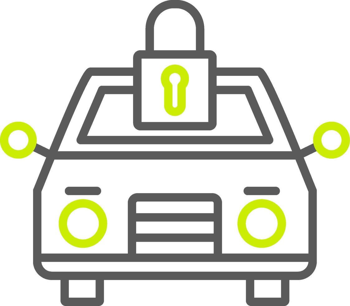 Car Virtual Core Icon vector
