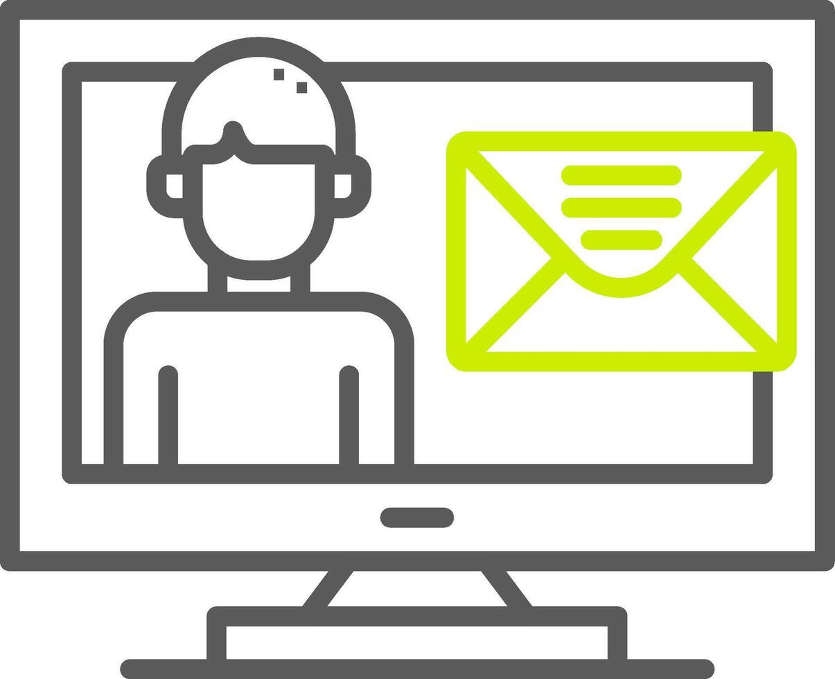 Email Bold Interface Object vector