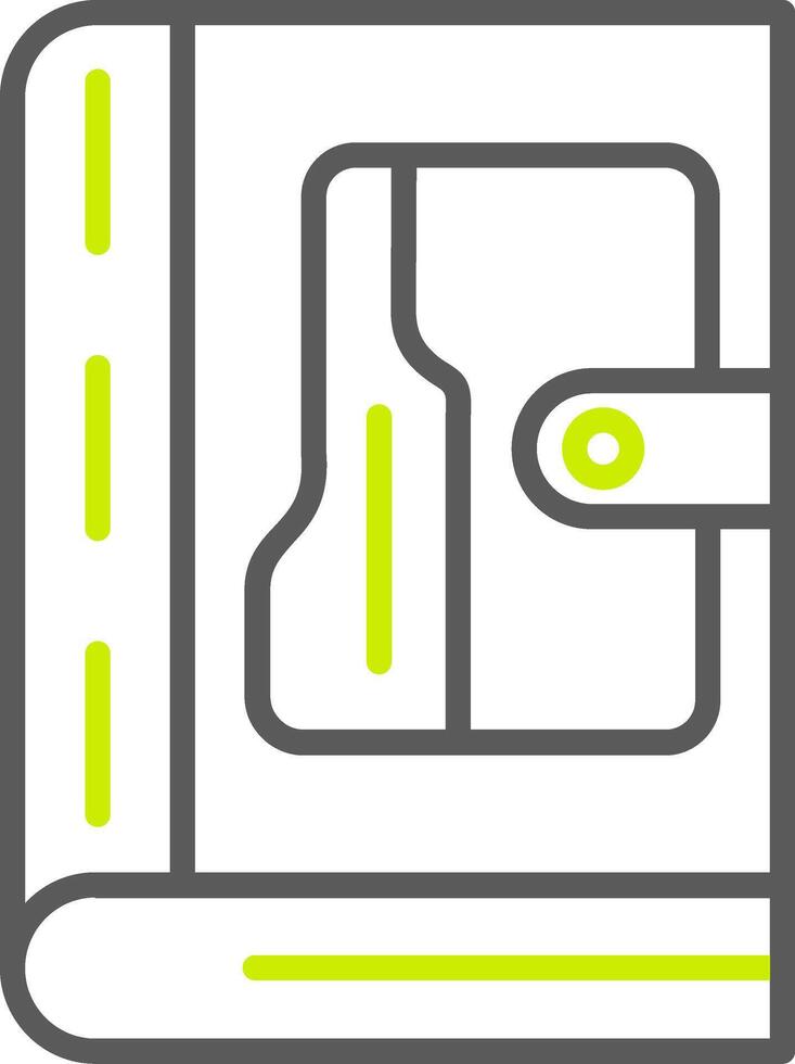 Book Bold System Element vector
