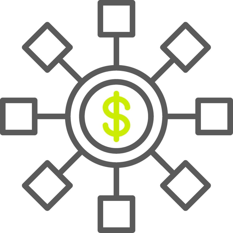 Distribution Neon App Emblem vector