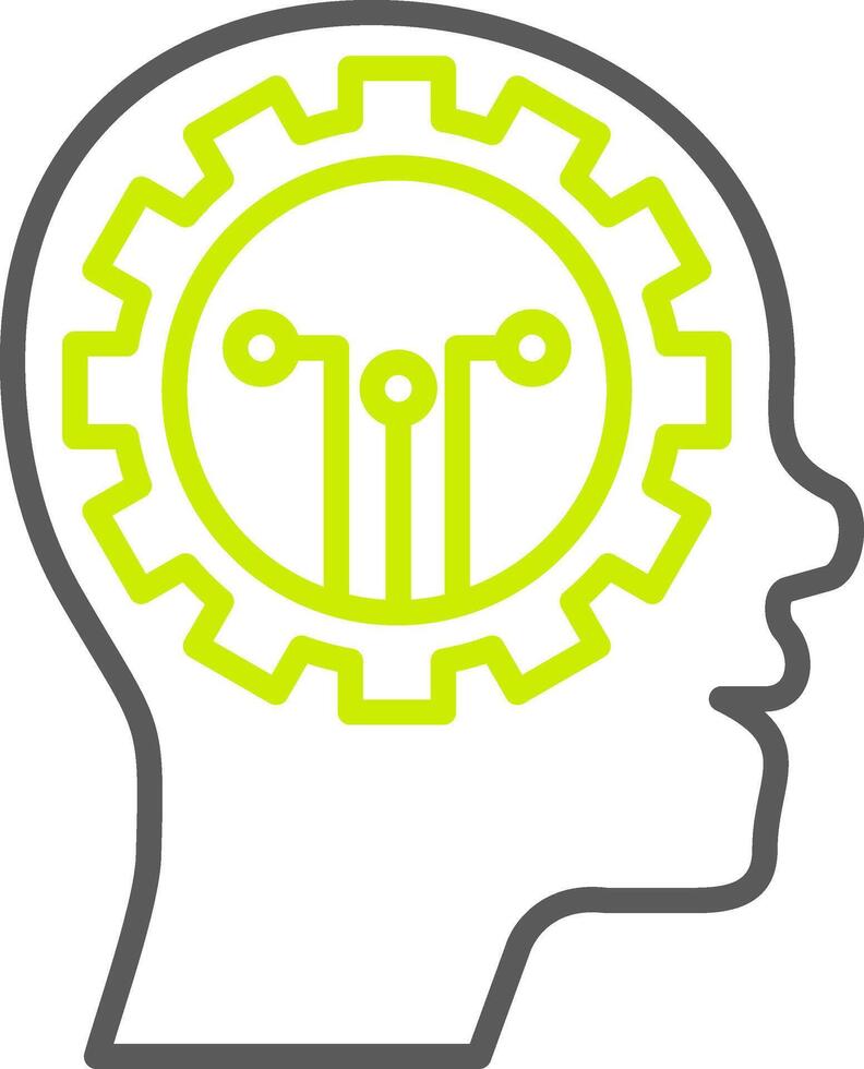 Skill Virtual Line Art vector