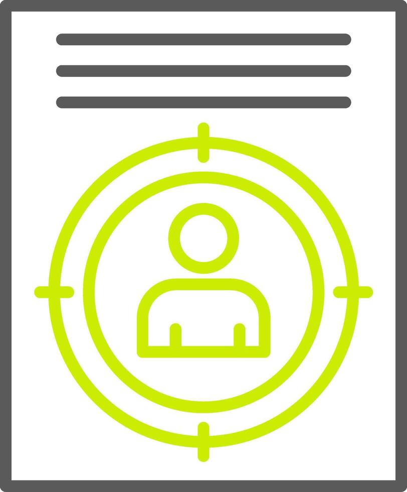 Target Simplified Line Art vector