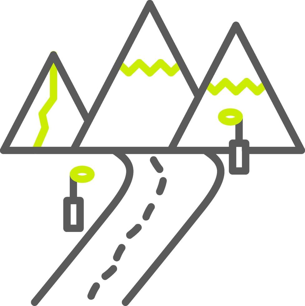 Pathway Global Style Glyph vector