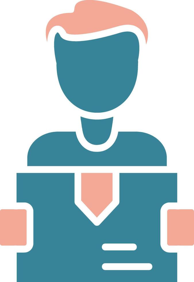 Delivery Man Intuitive Grid Token vector