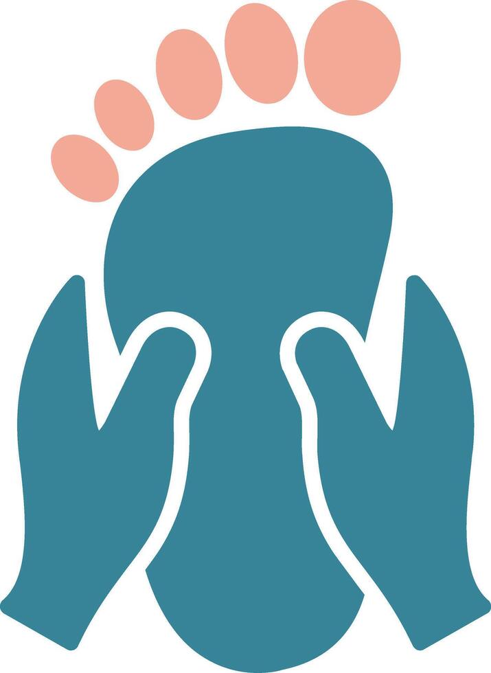 Foot Massage Intuitive Symbol Sketch vector