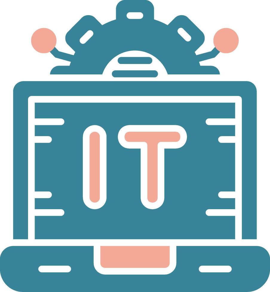 Information Technology Global App Emblem vector