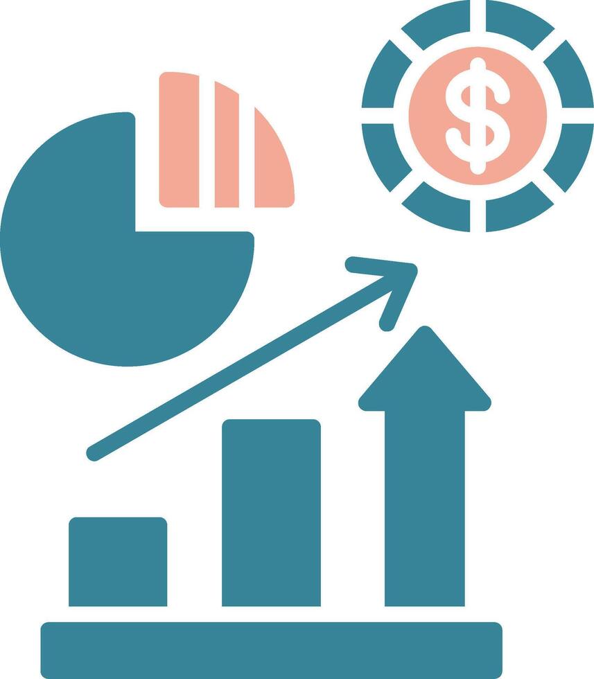 Market Share Colorful Core Icon vector