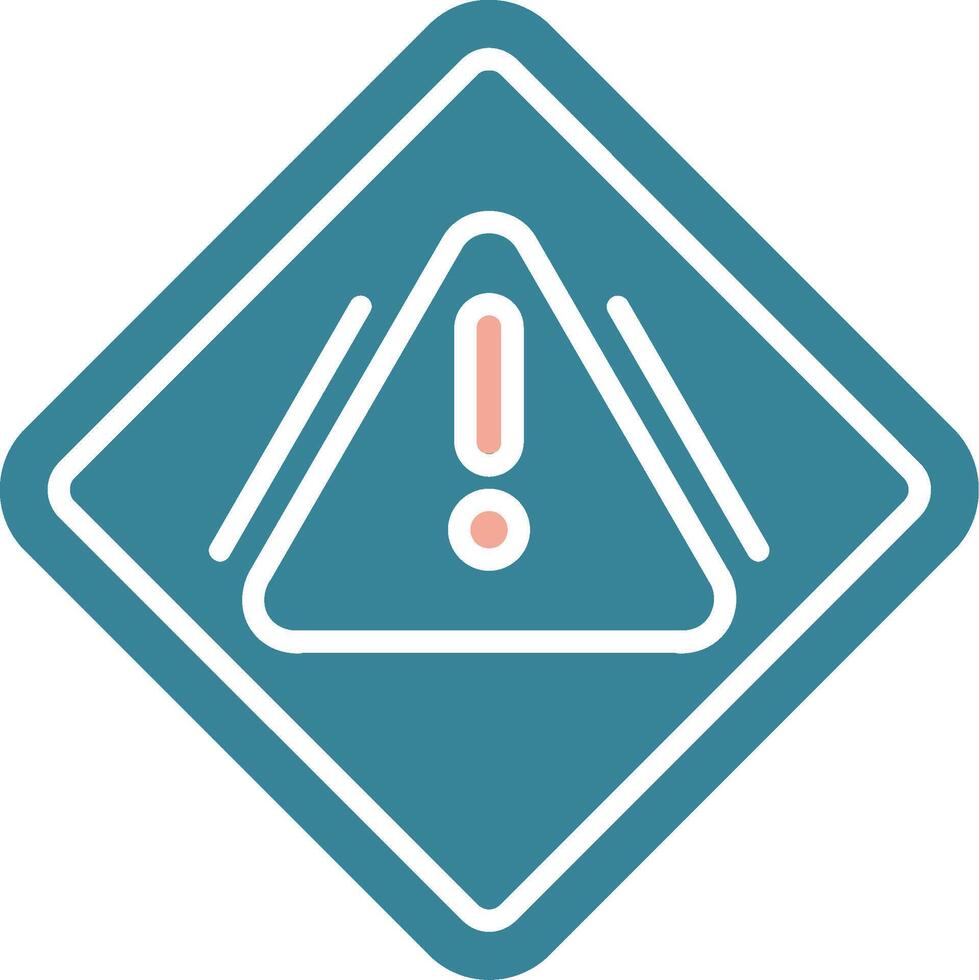 Precaution Simplified Style Glyph vector