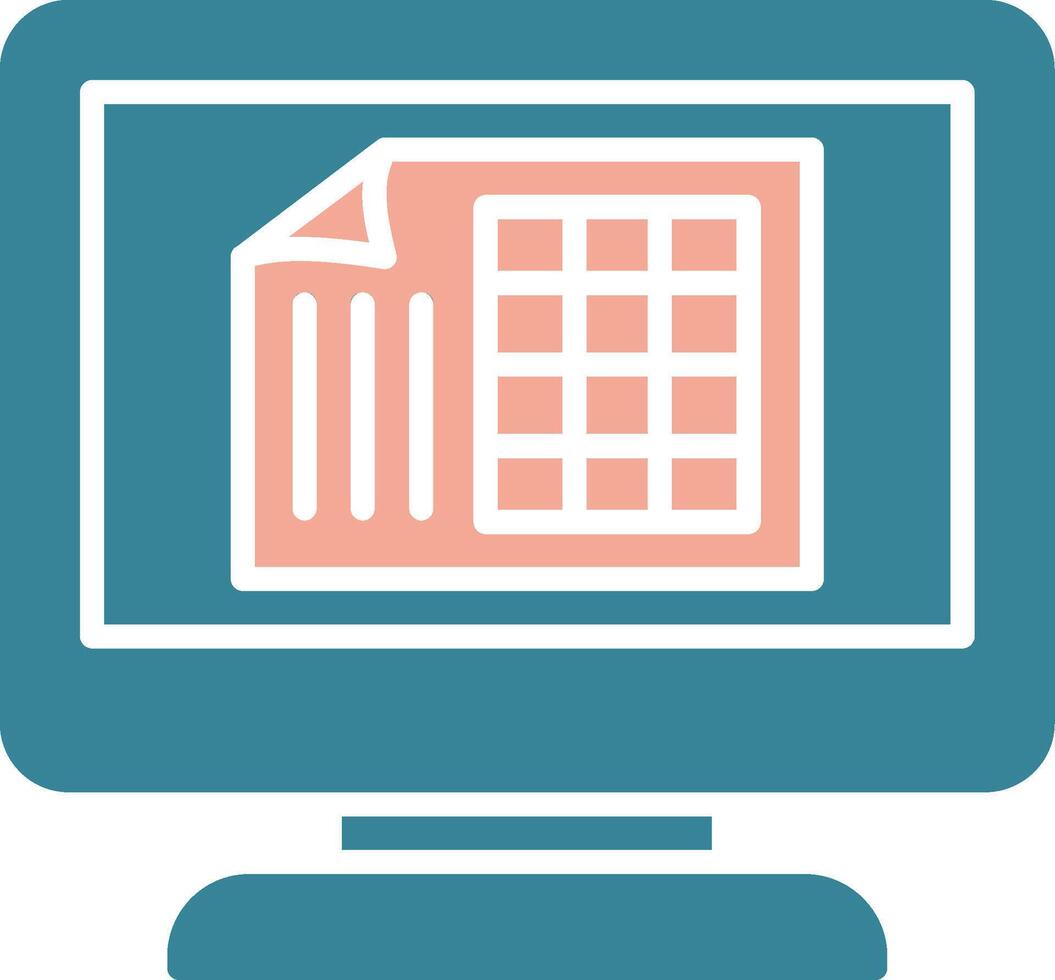 Excel Streamlined Web Symbol vector
