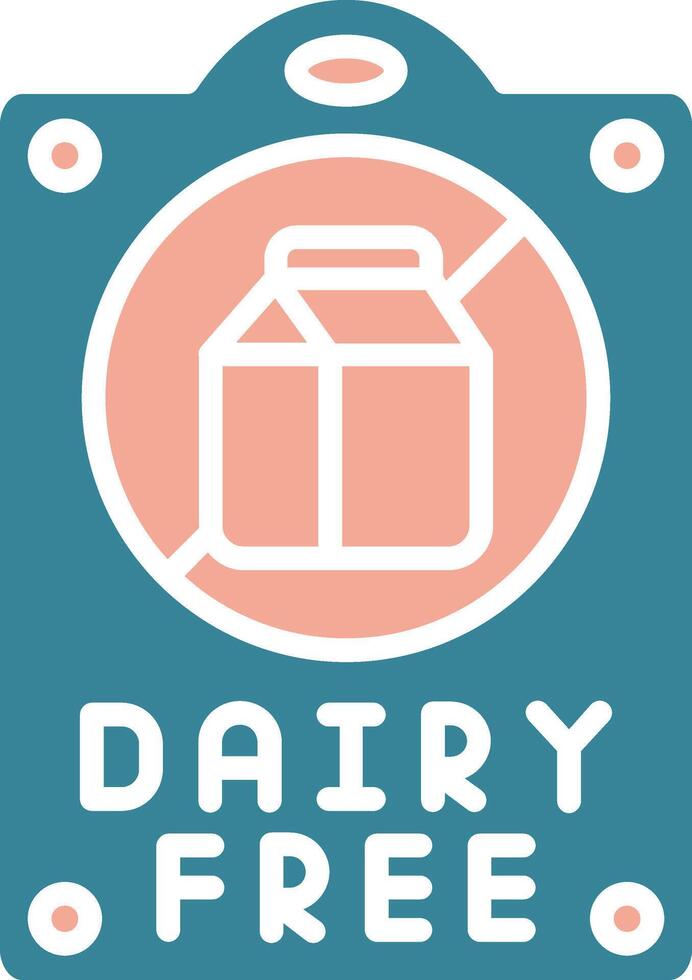Dairy Free Intuitive Web Symbol vector