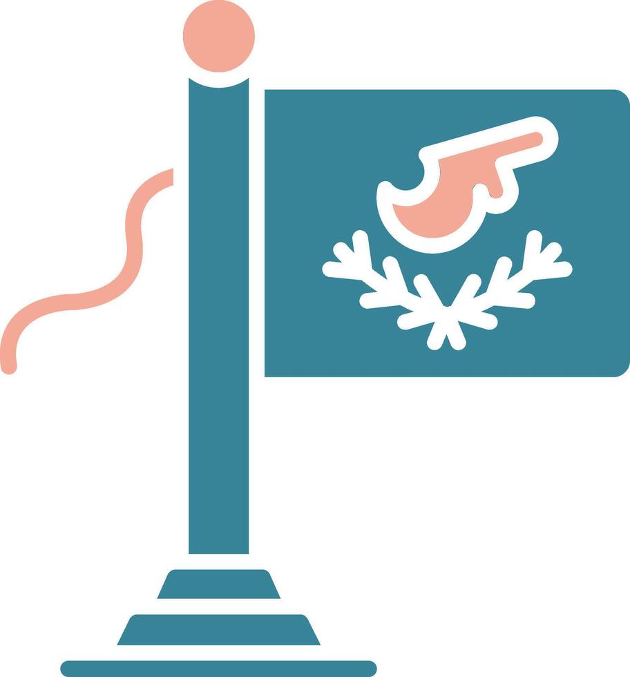 Cyprus Flag Vibrant UI Token vector
