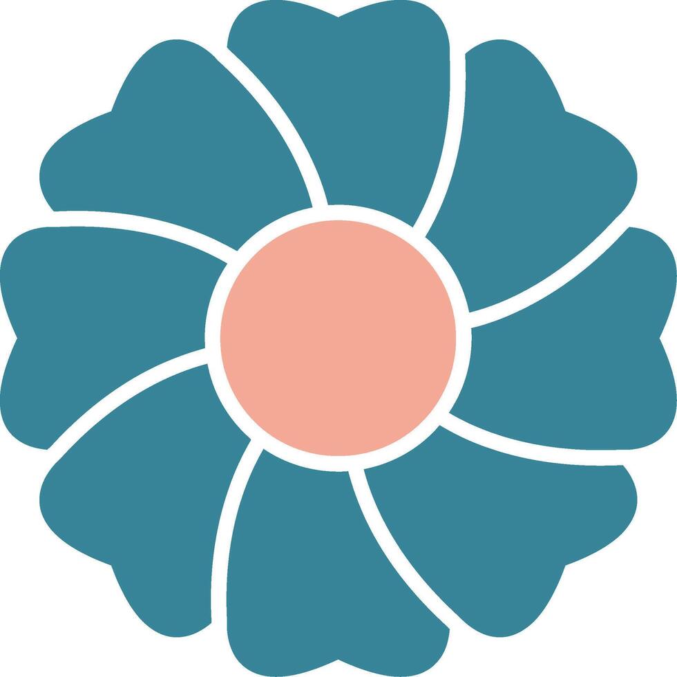 Geranium Streamlined Web Symbol vector