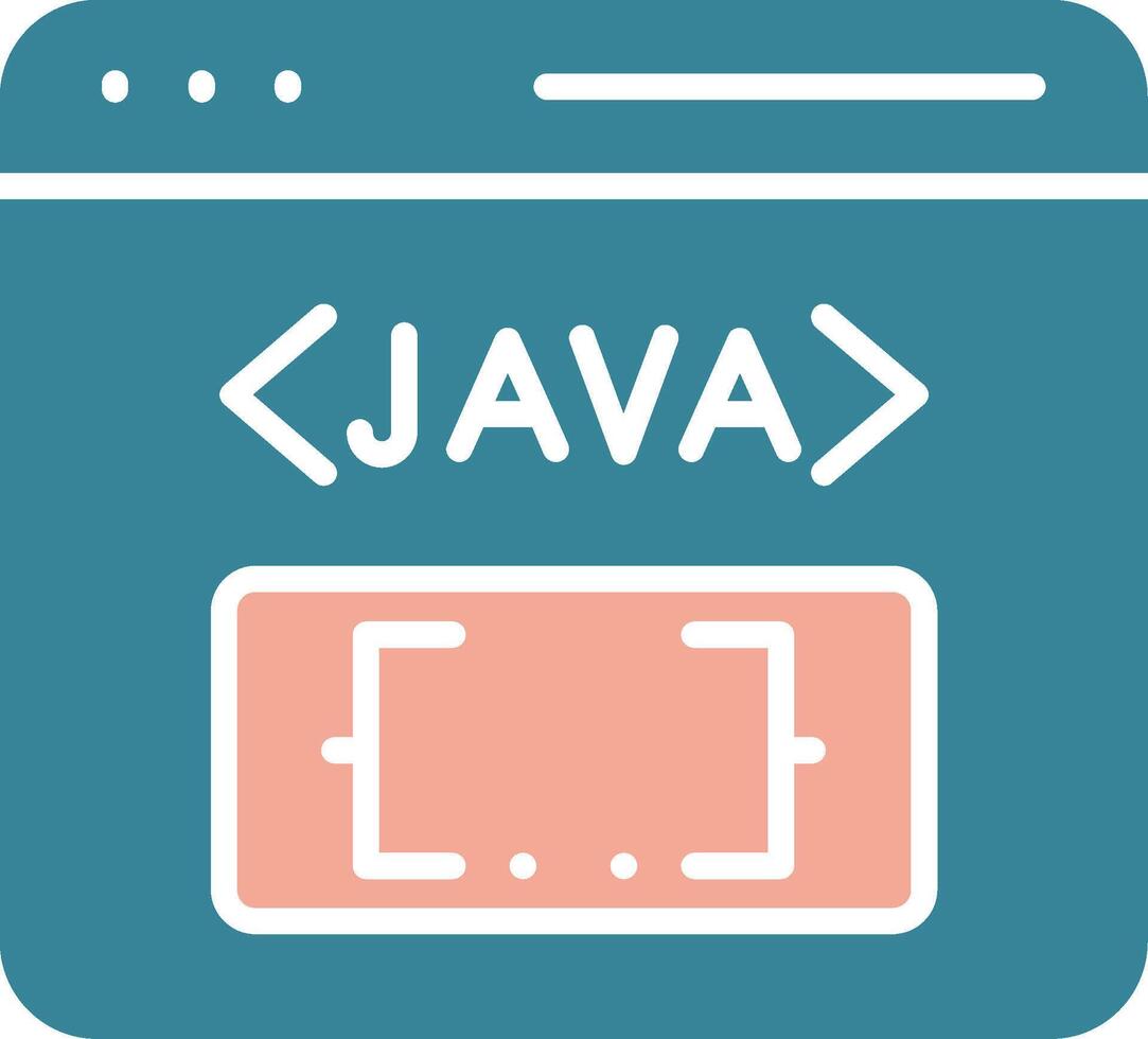 Java expresivo aplicación emblema vector