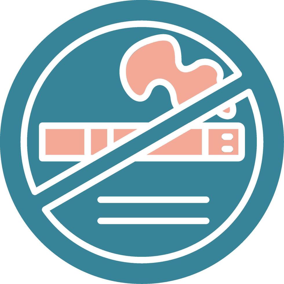No Smoking Crystal Interface Object vector