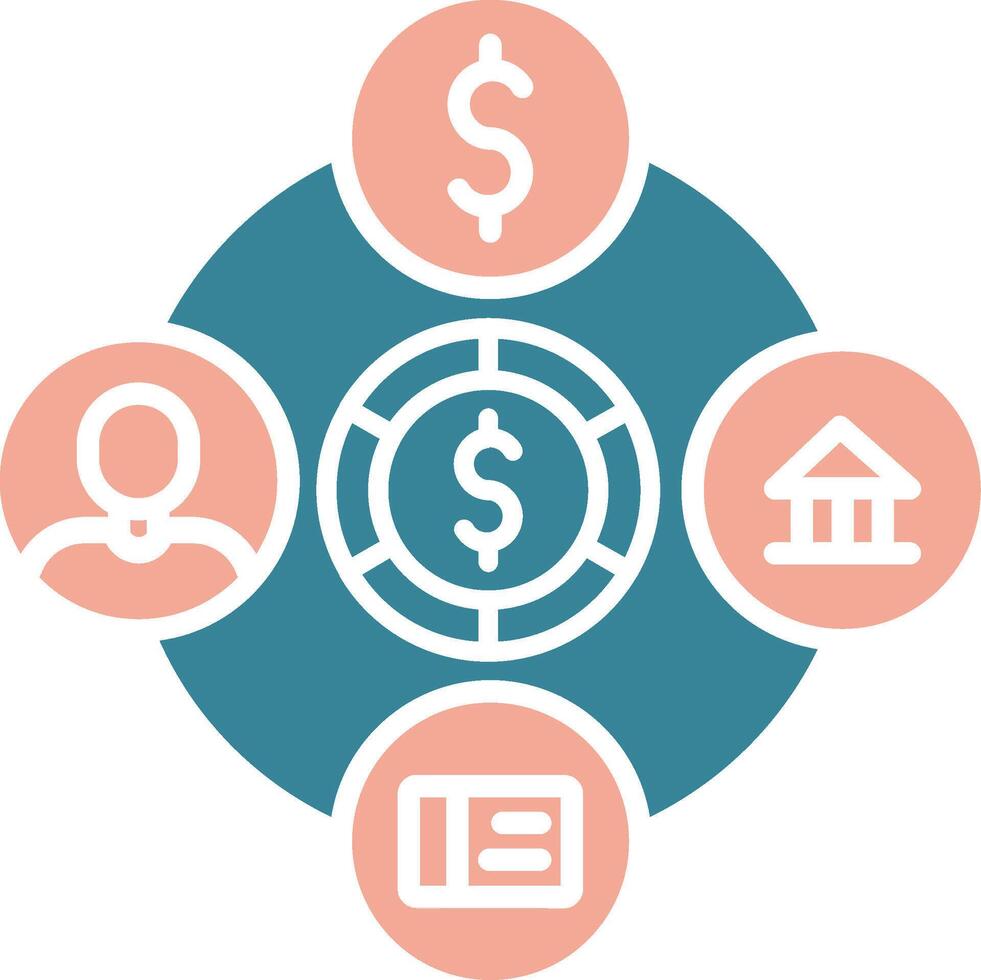 Payment Gateway Simplified Style Glyph vector