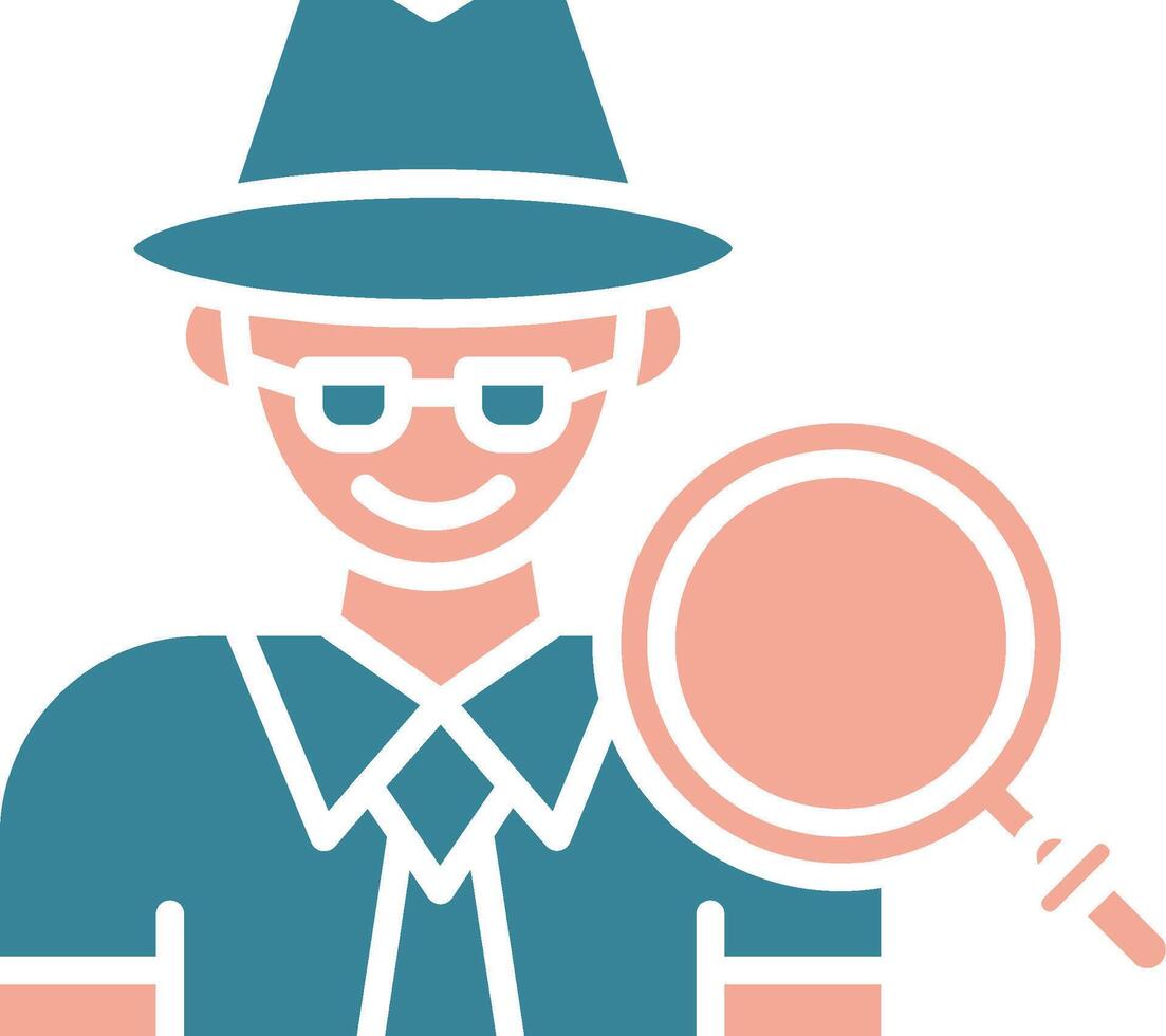 Private Investigator Virtual Core Icon vector
