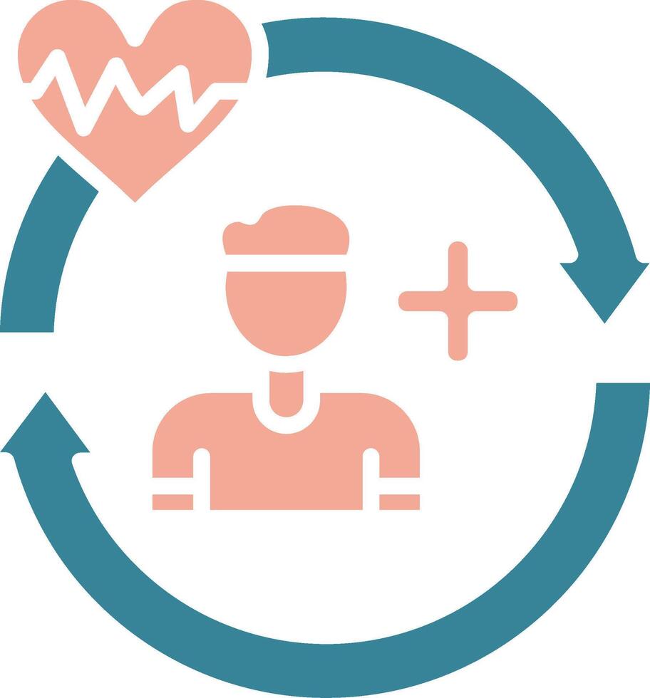 Rehab Global Style Glyph vector
