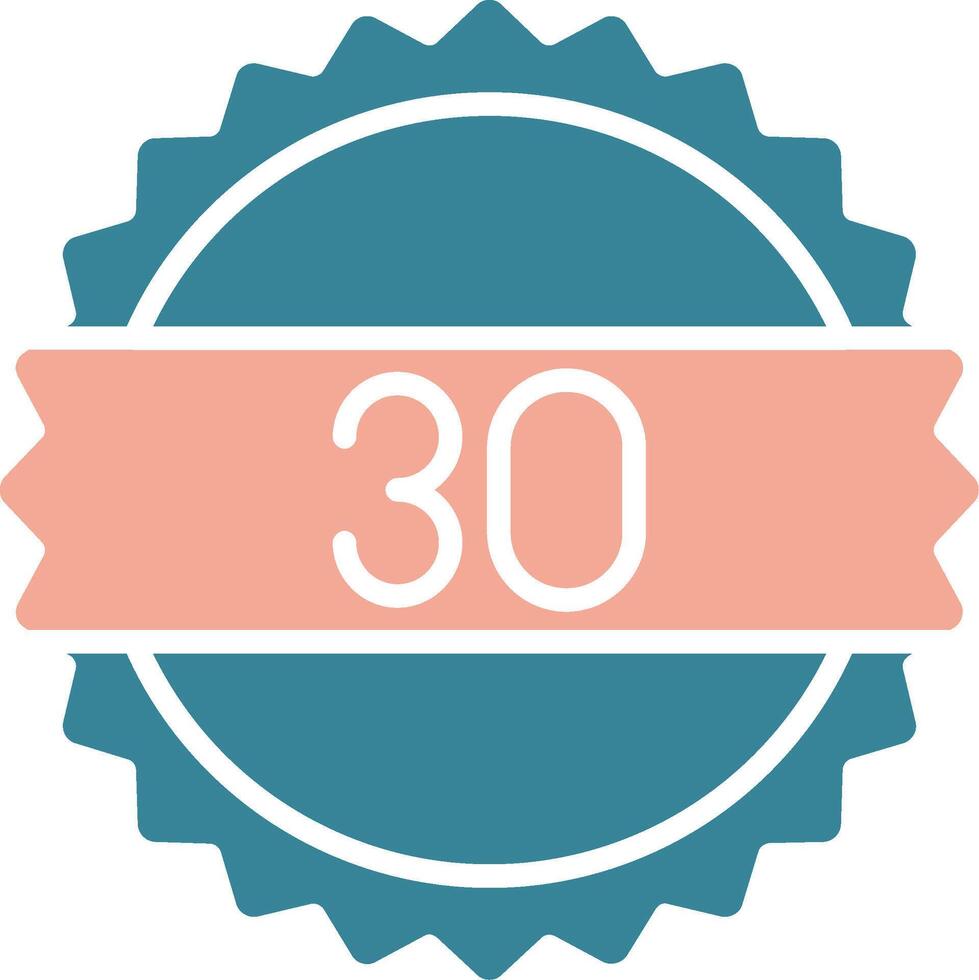 30 Days Simplified Line Art vector