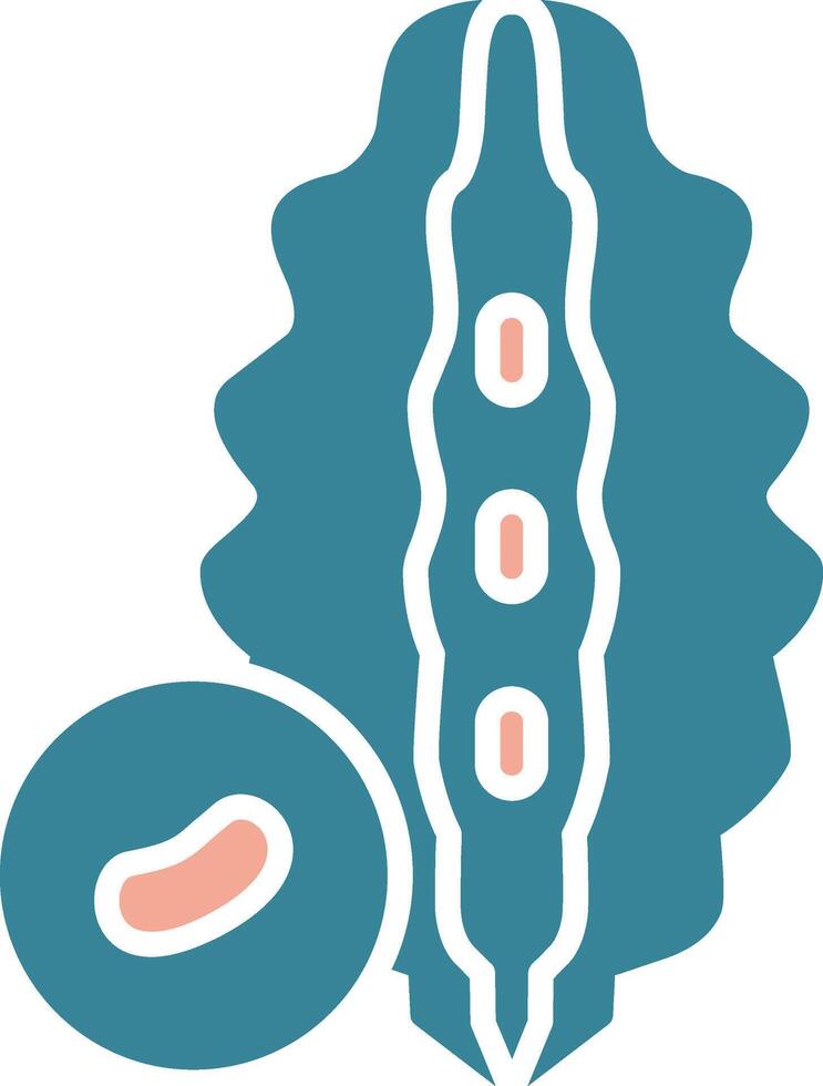 Bitter Gourd Colorful System Element vector