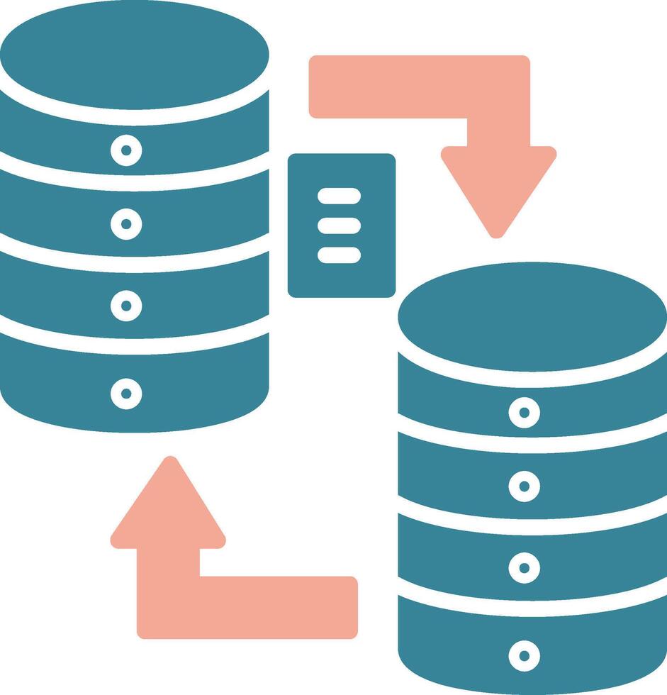 Data Migration Virtual Line Art vector