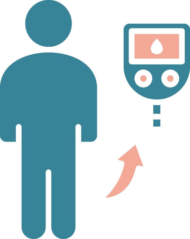 Diabetes Intuitive Web Symbol vector