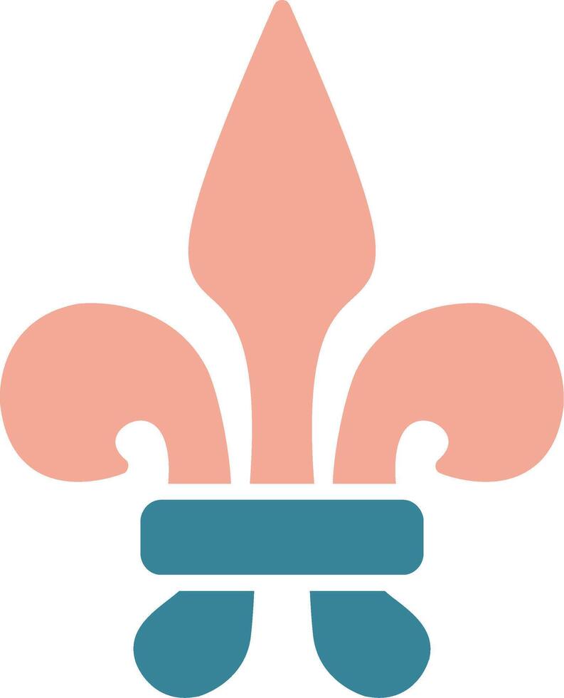 Fleur De Lis Seamless Line Art vector