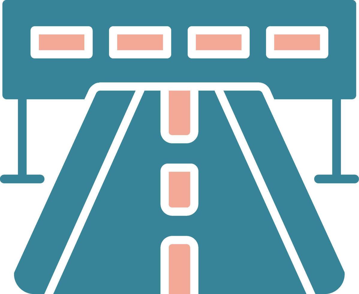 Highway Colorful Symbol Sketch vector
