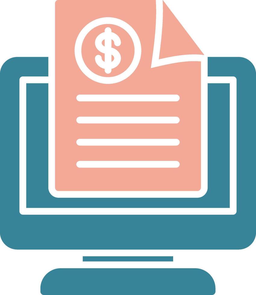 Invoice slip Virtual Visual Pattern vector