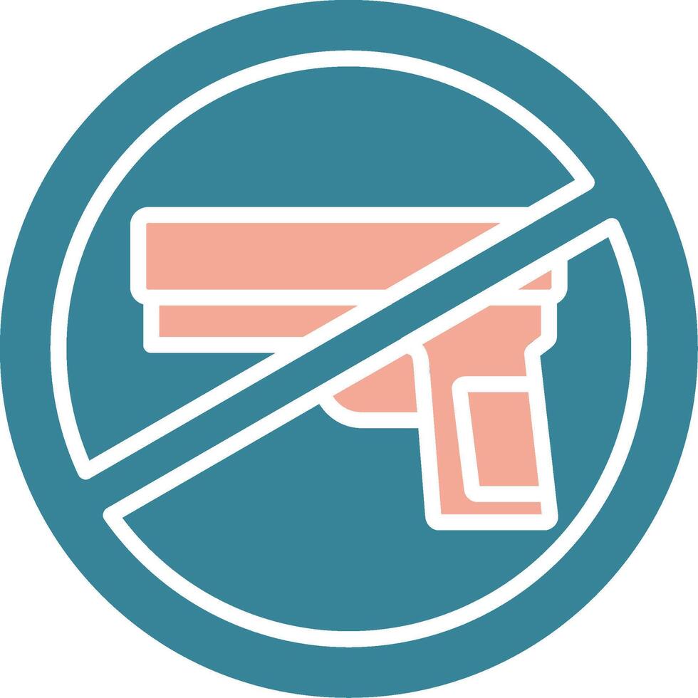 No Weapons Intuitive Web Symbol vector