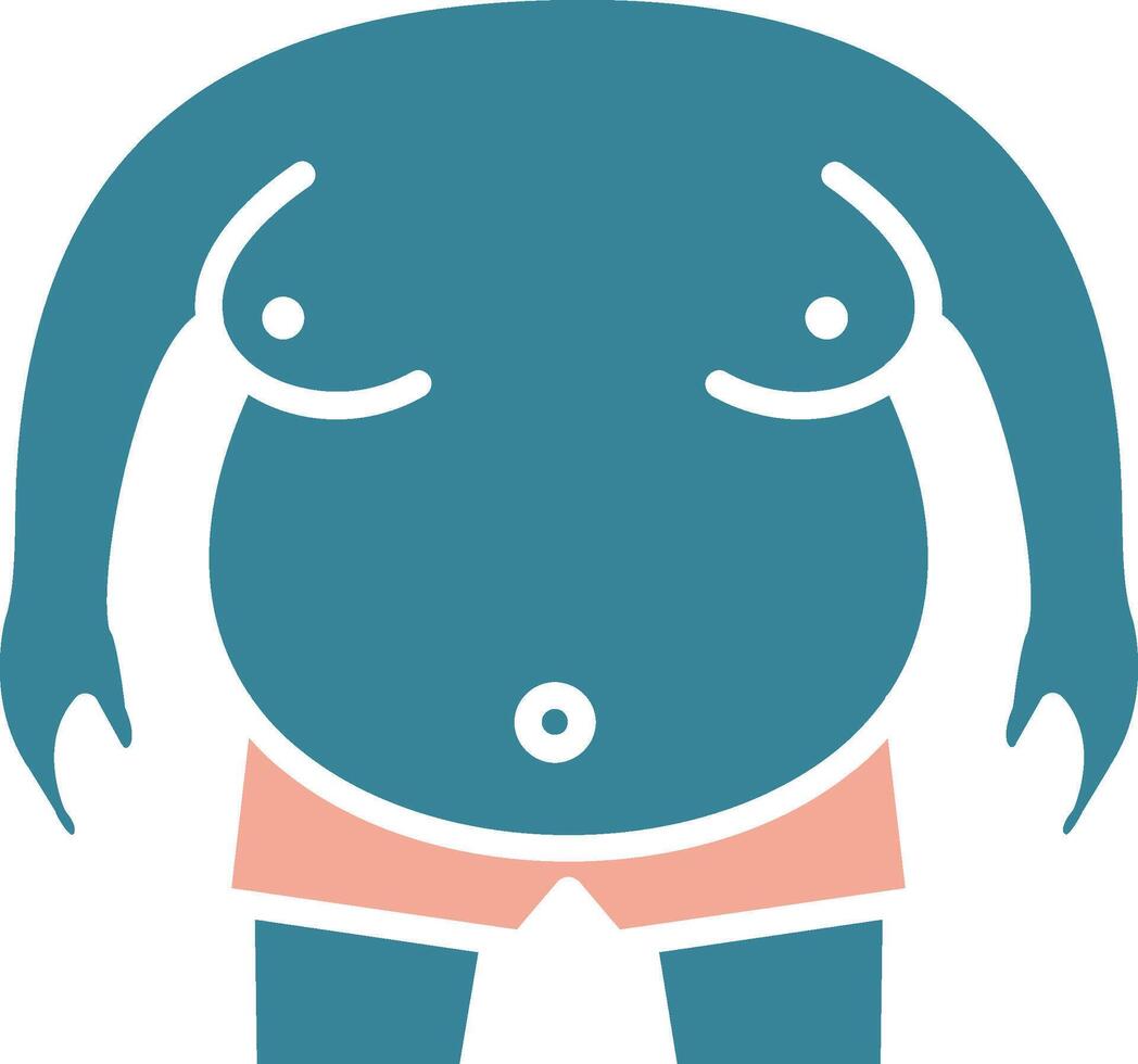 Obesity Efficient UI Stamp vector