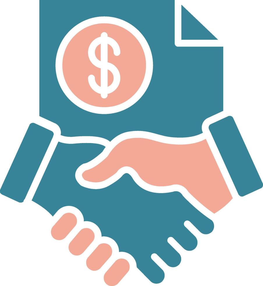 Partnership Virtual Core Icon vector