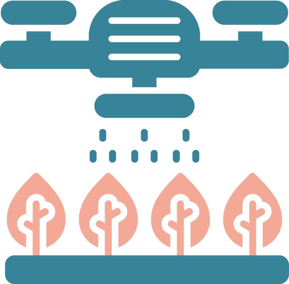 Smart Farming Seamless Core Icon vector