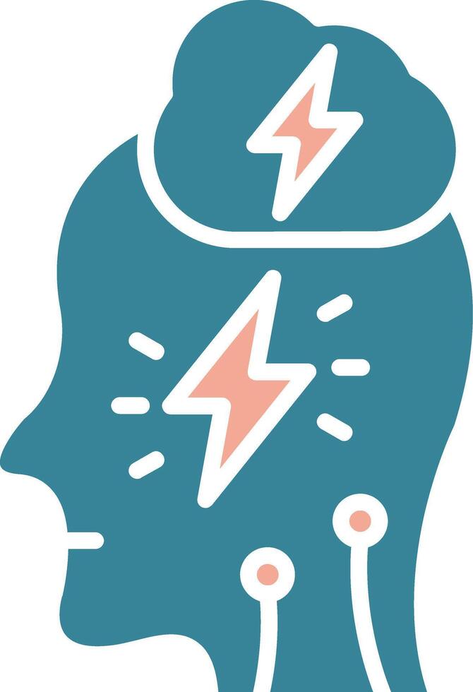 Stress Virtual Core Icon vector
