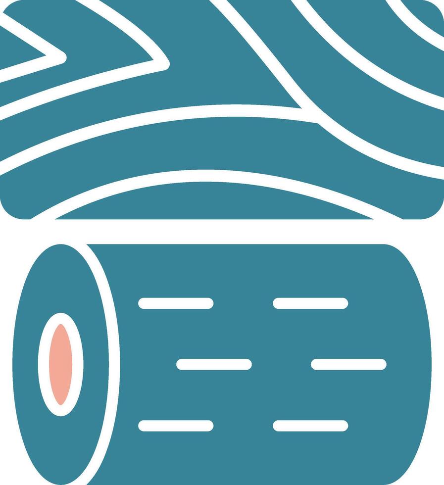 Wood Colorful Style Glyph vector
