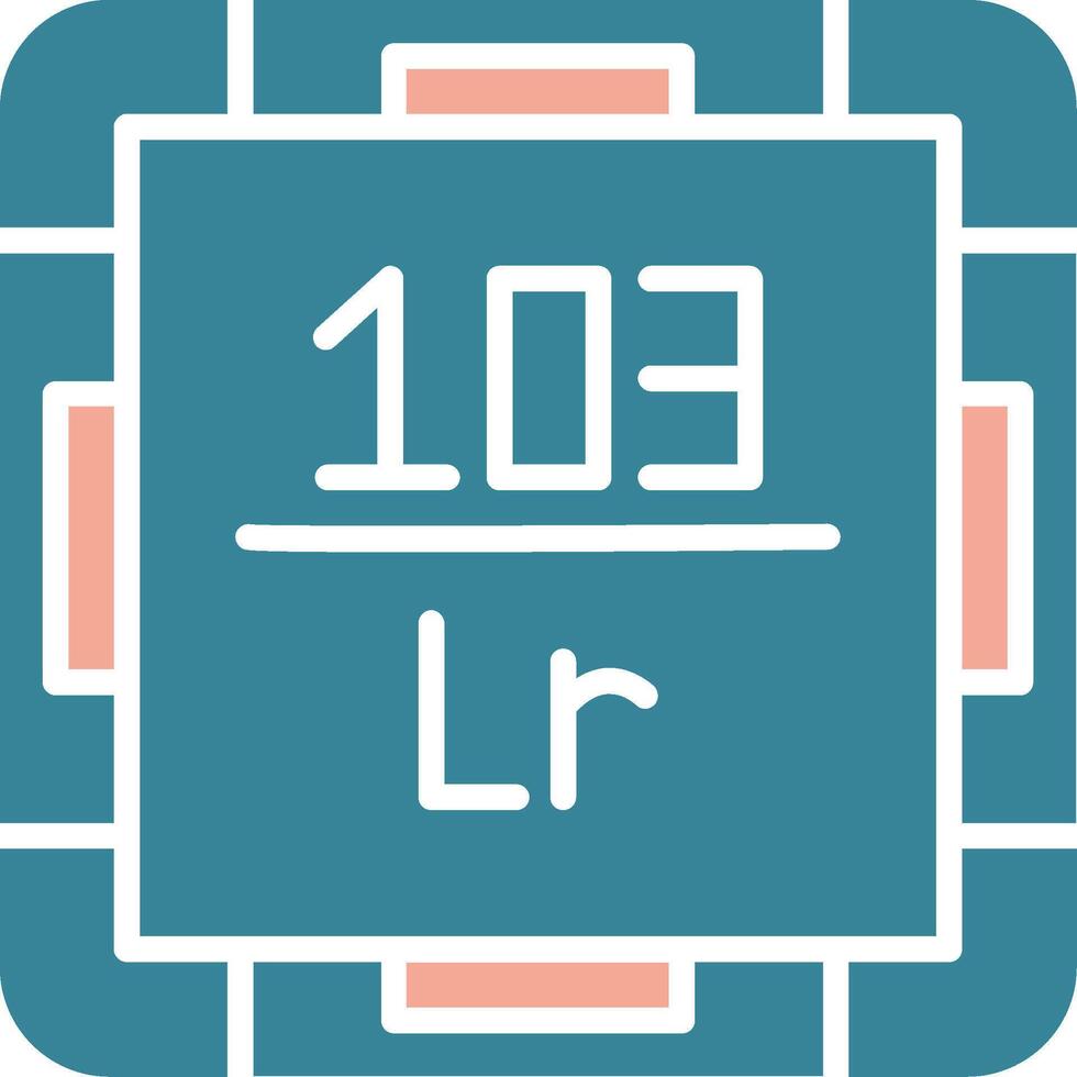 Lawrencium Seamless Line Art vector
