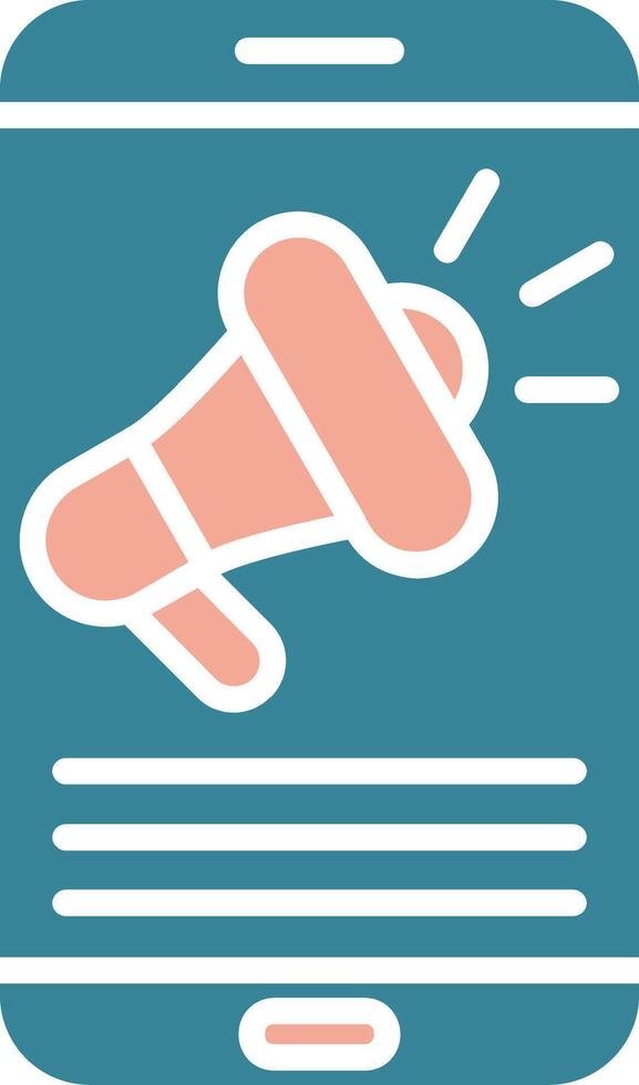 Megaphone Efficient Style Glyph vector