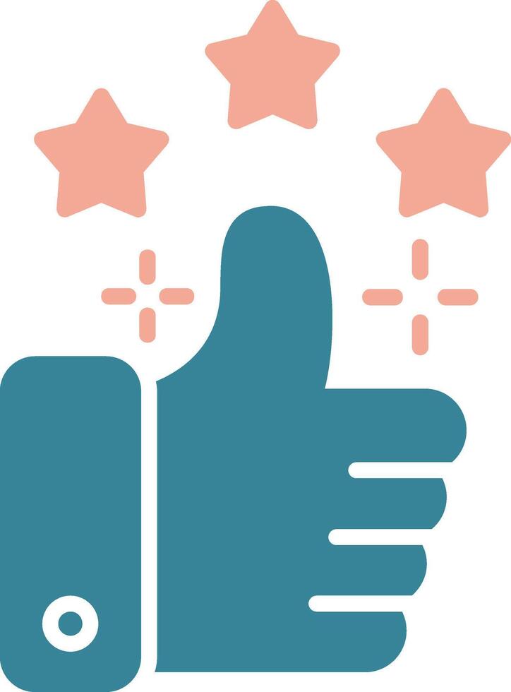 Thumb Up Unified UI Stamp vector