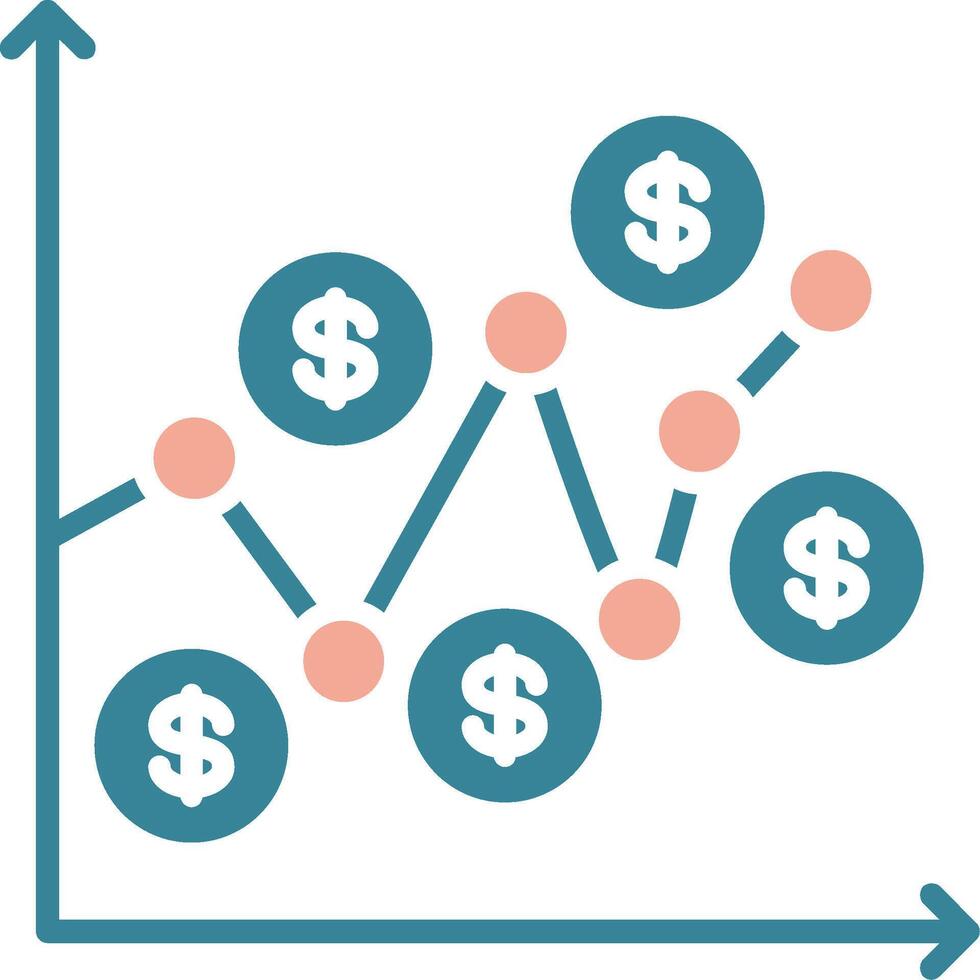 Dollar Cost Average Bold Tech Element vector