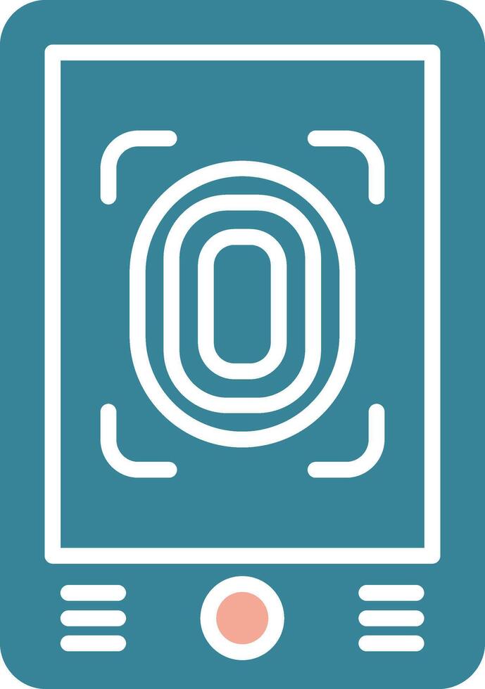 Finger Scan Expressive App Emblem vector