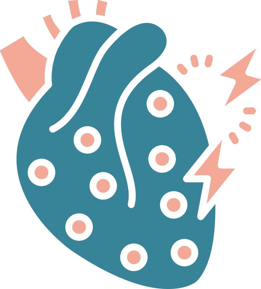 Myocardial Tactile Symbol Sketch vector