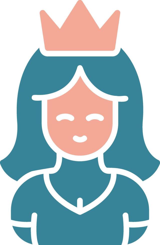 Princess Seamless Line Art vector