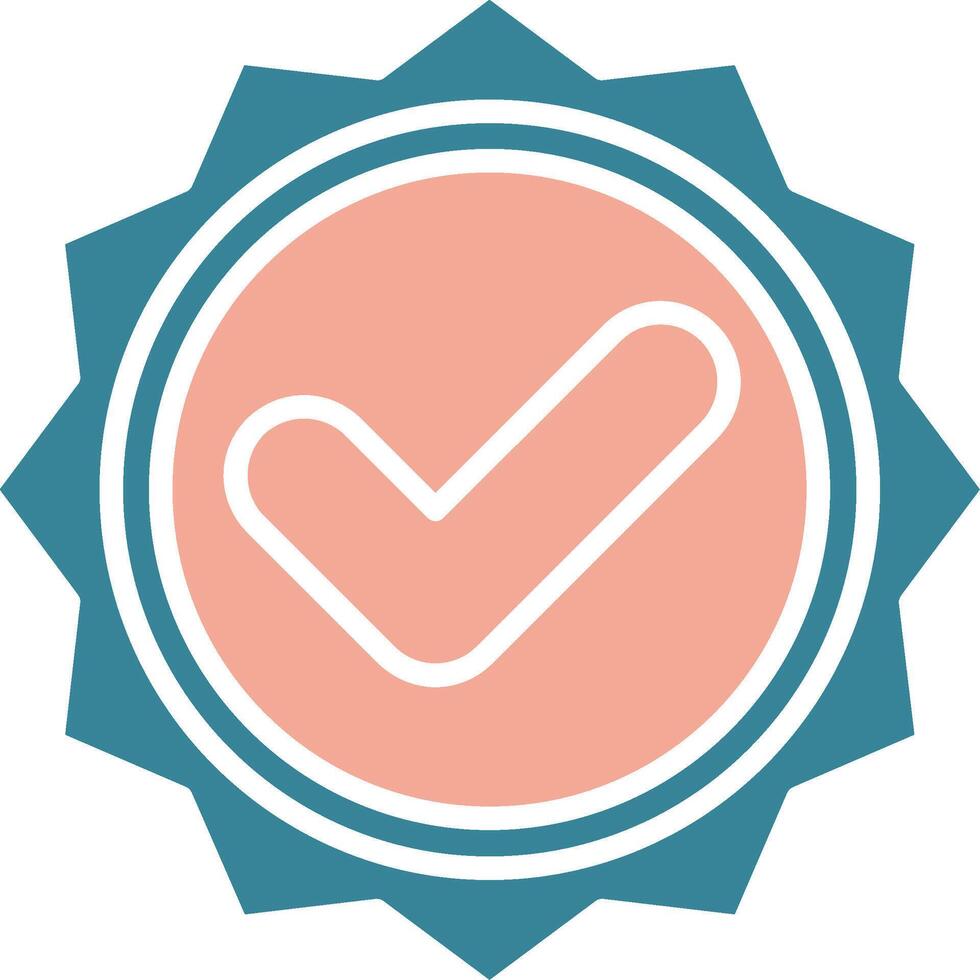Approved Colorful Core Icon vector