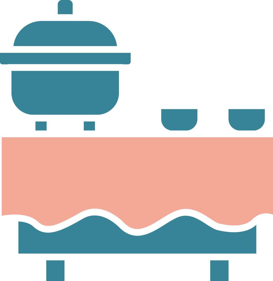 Buffet Virtual Line Art vector