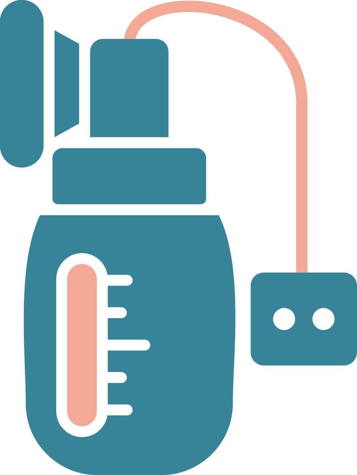 Breast Pump Colorful Symbol Sketch vector