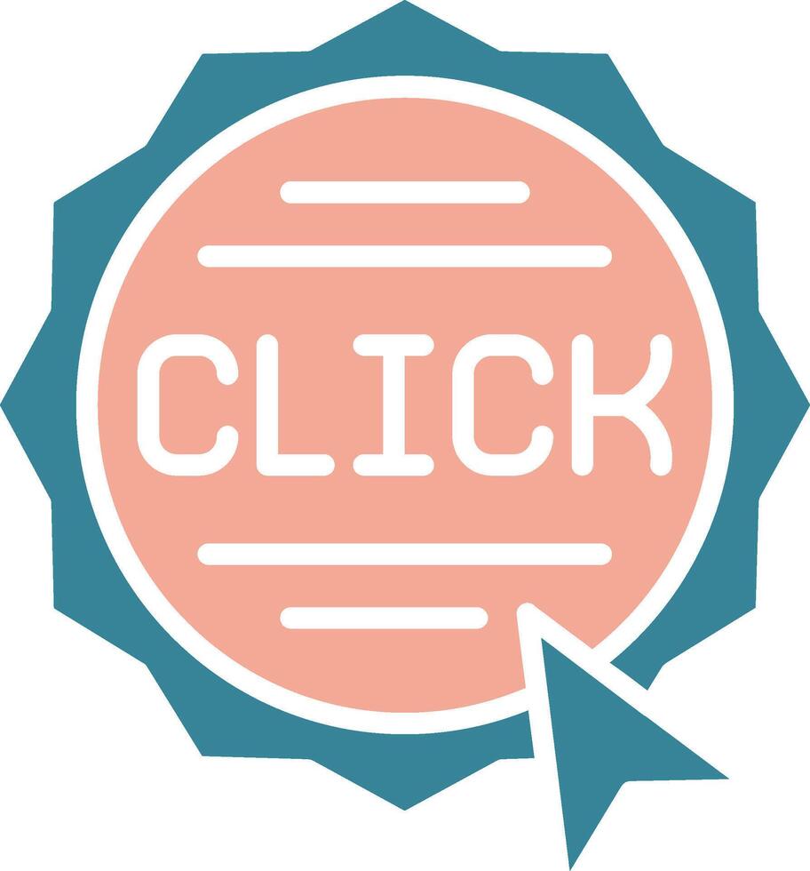 Click Crystal Interface Object vector