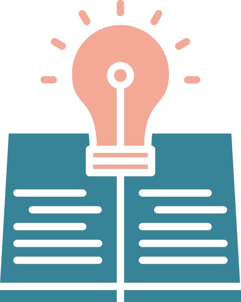 Knowledge Crystal Style Glyph vector