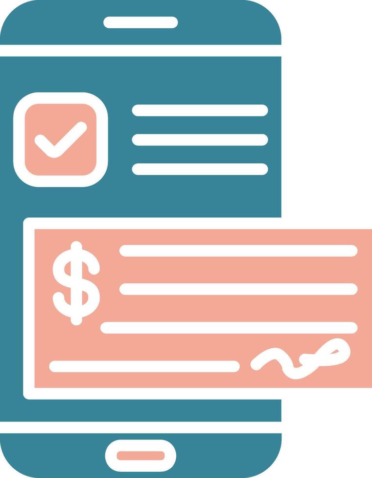 Paycheck Vibrant Core Icon vector