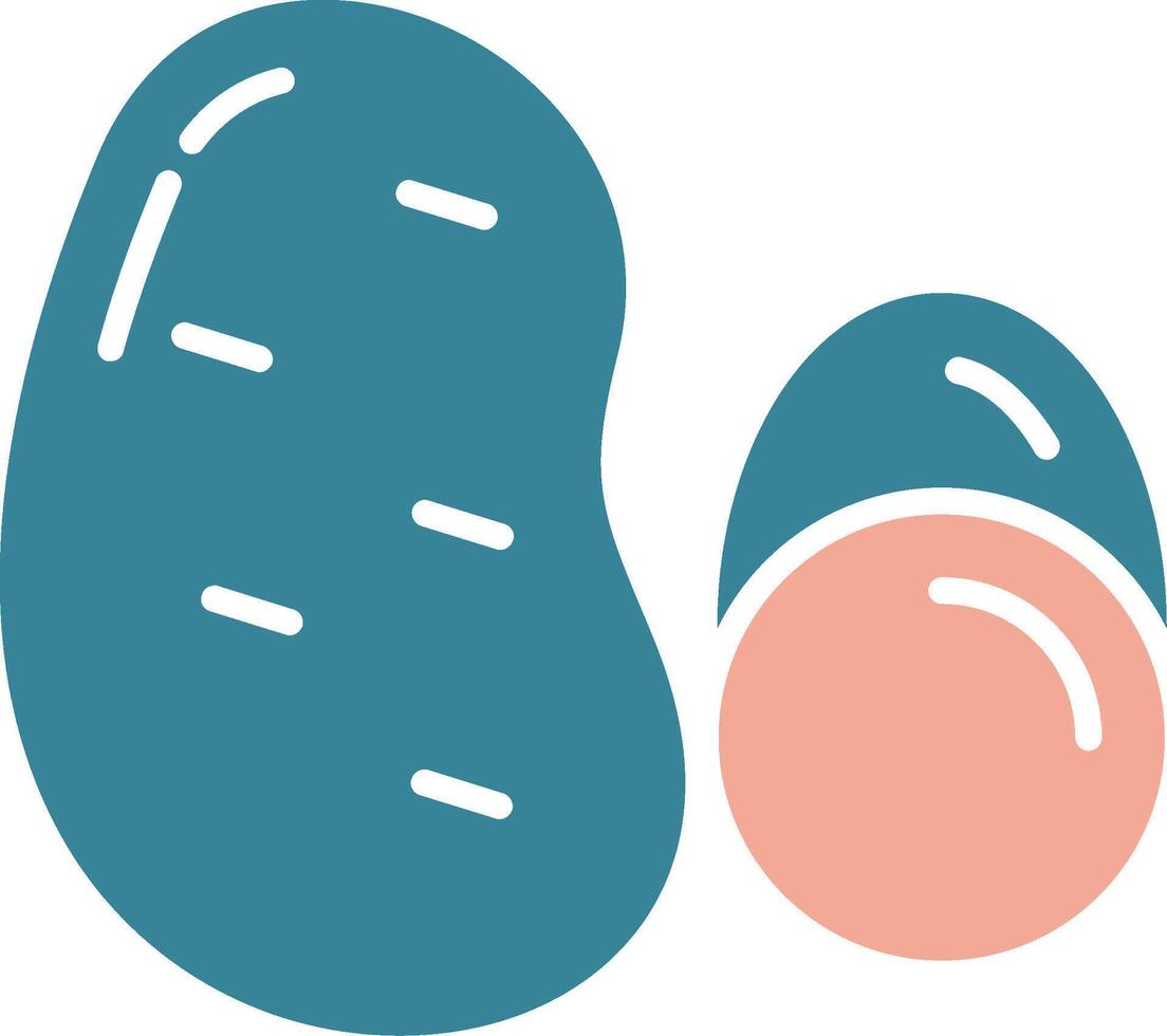 Potato Futuristic Core Icon vector