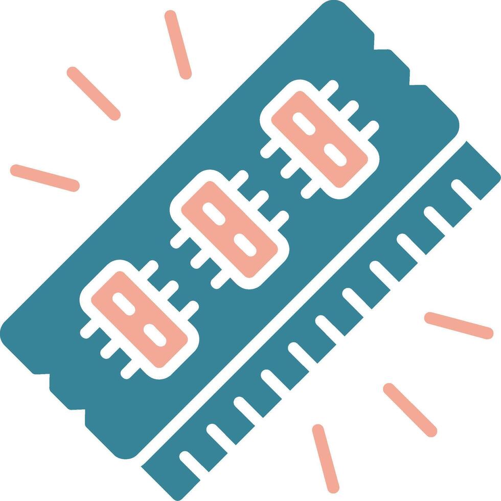 Random Access Memory Vibrant UX Form vector